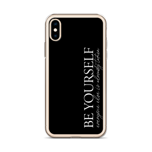 Be Yourself Quotes iPhone Case by Design Express