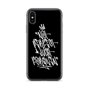 iPhone X/XS Not Perfect Just Forgiven Graffiti (motivation) iPhone Case by Design Express