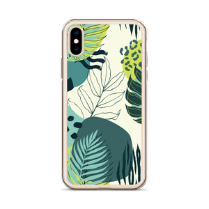 Fresh Tropical Leaf Pattern iPhone Case by Design Express