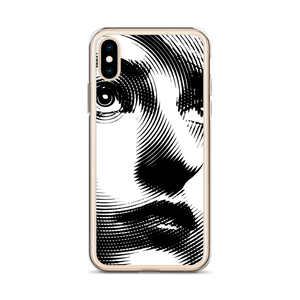 Face Art Black & White iPhone Case by Design Express