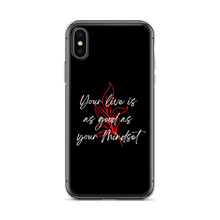iPhone X/XS Your life is as good as your mindset iPhone Case by Design Express