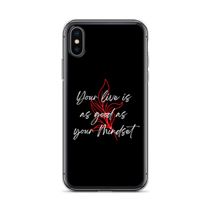 iPhone X/XS Your life is as good as your mindset iPhone Case by Design Express