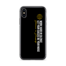 iPhone X/XS Work hard in silence iPhone Case by Design Express