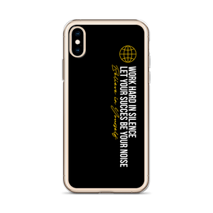 Work hard in silence iPhone Case by Design Express