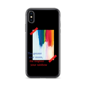 iPhone X/XS Rainbow iPhone Case Black by Design Express
