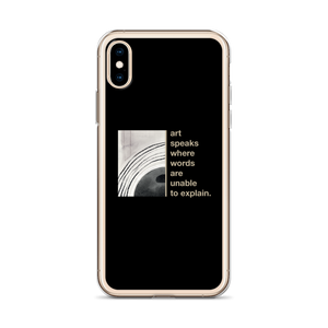 Art speaks where words are unable to explain iPhone Case by Design Express