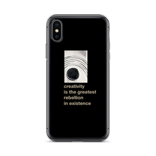 iPhone X/XS Creativity is the greatest rebellion in existence iPhone Case by Design Express