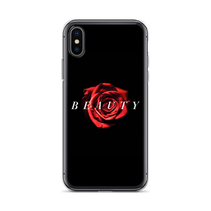 iPhone X/XS Beauty Red Rose iPhone Case by Design Express