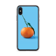 iPhone X/XS Orange on Blue iPhone Case by Design Express