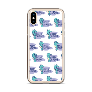 Seahorse Hello Summer iPhone Case by Design Express