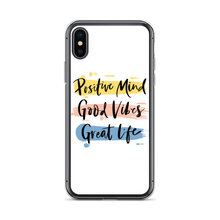 iPhone X/XS Positive Mind, Good Vibes, Great Life iPhone Case by Design Express