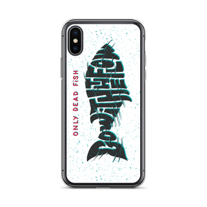 iPhone X/XS Only Dead Fish Go with the Flow iPhone Case by Design Express