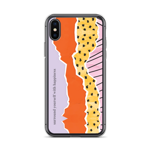 iPhone X/XS Surround Yourself with Happiness iPhone Case by Design Express