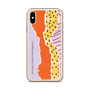 Surround Yourself with Happiness iPhone Case by Design Express