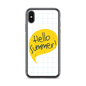 iPhone X/XS Hello Summer Yellow iPhone Case by Design Express