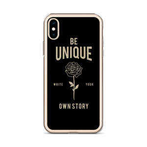 Be Unique, Write Your Own Story iPhone Case by Design Express