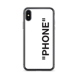 iPhone X/XS "PRODUCT" Series "PHONE" iPhone Case White by Design Express