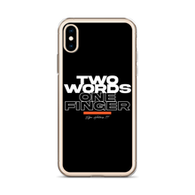 Two Words One Finger iPhone Case by Design Express