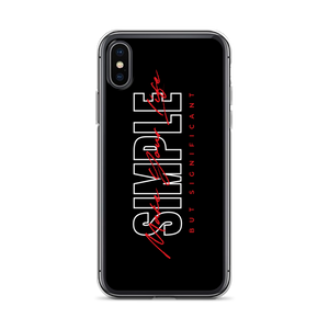 iPhone X/XS Make Your Life Simple But Significant iPhone Case by Design Express