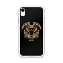 United States Of America Eagle Illustration Reverse Gold iPhone Case iPhone Cases by Design Express