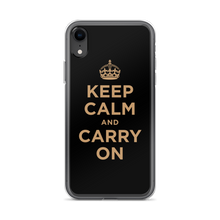 iPhone XR Keep Calm and Carry On (Black Gold) iPhone Case iPhone Cases by Design Express