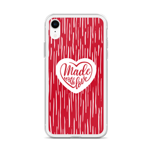 Made With Love (Heart) iPhone Case by Design Express