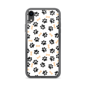 iPhone XR Dog Paws and Bones Pattern Pattern iPhone Case by Design Express