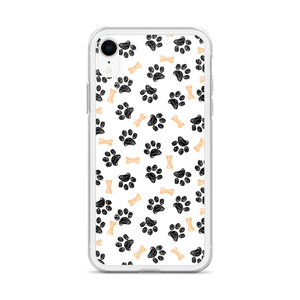 Dog Paws and Bones Pattern Pattern iPhone Case by Design Express