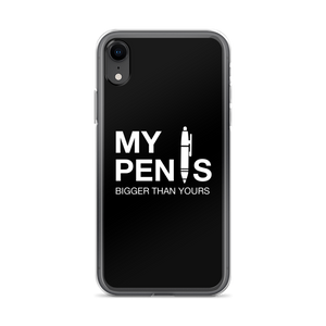 iPhone XR My pen is bigger than yours (Funny) iPhone Case by Design Express