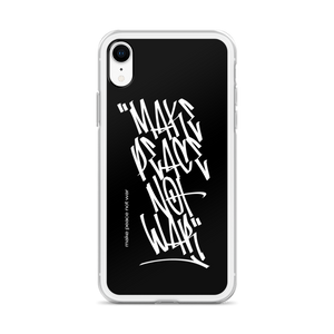 Make Peace Not War Vertical Graffiti (motivation) iPhone Case by Design Express