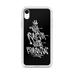 Not Perfect Just Forgiven Graffiti (motivation) iPhone Case by Design Express