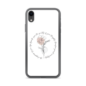 iPhone XR the happiness of your life deppends upon the quality of your thoughts iPhone Case by Design Express