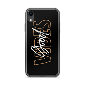 iPhone XR Good Vibes Typo iPhone Case by Design Express