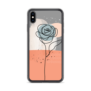 iPhone XS Max Soft Flower Line iPhone Case by Design Express