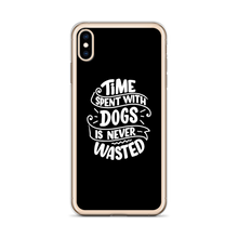 Time Spent With Dogs is Never Wasted (Dog Lover) Funny iPhone Case by Design Express