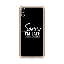 Sorry I'm Late (Funny Cat Lover) iPhone Case by Design Express