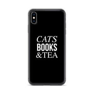 iPhone XS Max Cats Books Tea (Funny) iPhone Case by Design Express