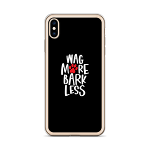 Wag More Bark Less (Dog lover) Funny iPhone Case by Design Express