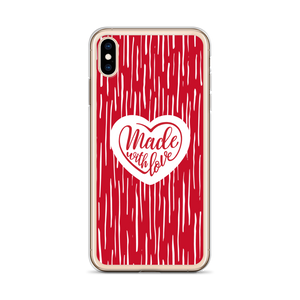 Made With Love (Heart) iPhone Case by Design Express