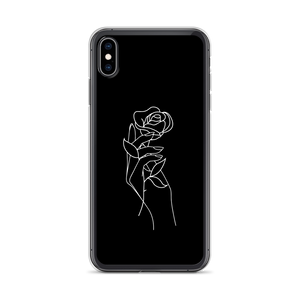 iPhone XS Max Rose in Hand iPhone Case by Design Express