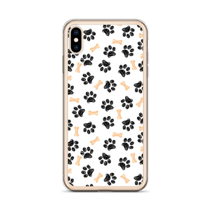 Dog Paws and Bones Pattern Pattern iPhone Case by Design Express