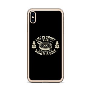 Life Is Short, World is Wide iPhone Case by Design Express