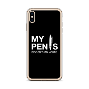 My pen is bigger than yours (Funny) iPhone Case by Design Express