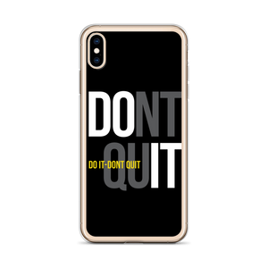 Do It, Don't Quit (Motivation) iPhone Case by Design Express