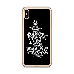Not Perfect Just Forgiven Graffiti (motivation) iPhone Case by Design Express