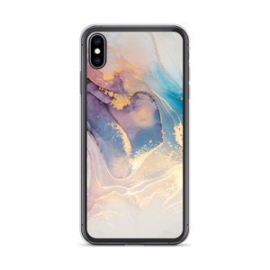 iPhone XS Max Soft Marble Liquid ink Art Full Print iPhone Case by Design Express