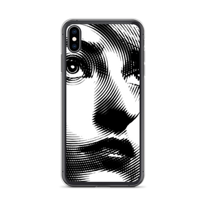 iPhone XS Max Face Art Black & White iPhone Case by Design Express
