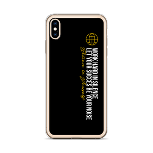 Work hard in silence iPhone Case by Design Express