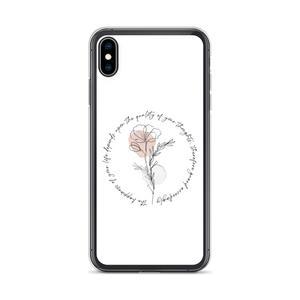 iPhone XS Max the happiness of your life deppends upon the quality of your thoughts iPhone Case by Design Express