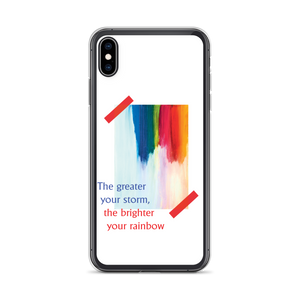 iPhone XS Max Rainbow iPhone Case White by Design Express